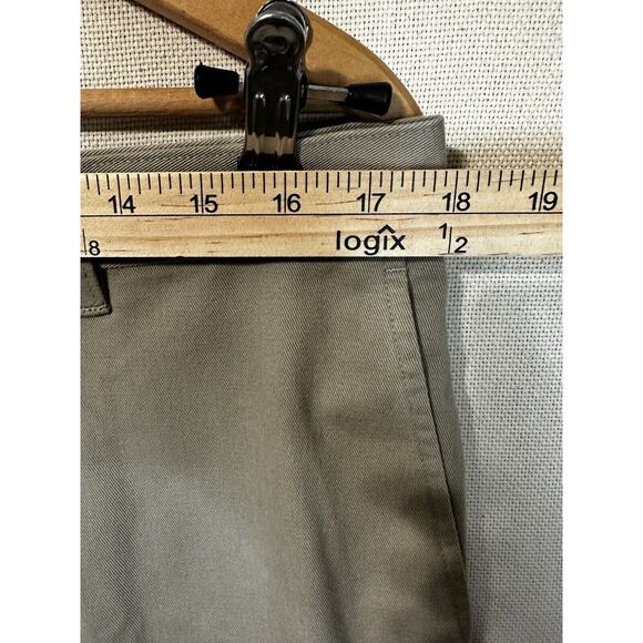 Men's Khakis 36x32 Flat Front Straight Leg Chino Pants Farah NWT Career - Picture 7 of 13